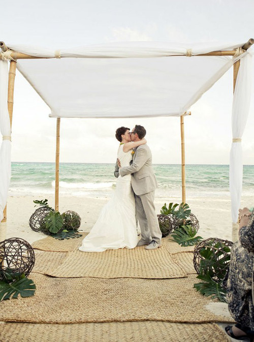 More beautiful beach wedding arches